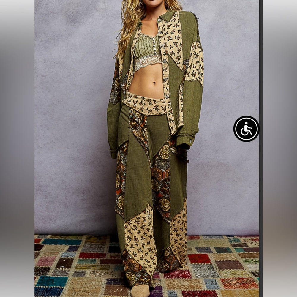 POL Patchwork Pants - Picture 4 of 7